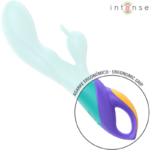 INTENSE - FRED VIBRADOR RECARGABLE RABBIT AZUL - Imagen 4