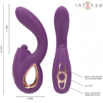 INTENSE - LALI VIBRADOR PUNTO G MULTIFUNCIÓN ESTIMULACIÓN  EMPUJE  VIBRACIÓN MORADO - Imagen 5
