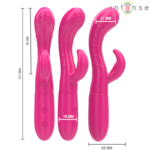 INTENSE - AMARA VIBRADOR CON LENGUA ESTIMULADORA 10 VIBRACIONES ROSA - Imagen 2