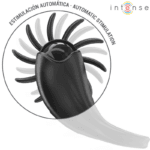 INTENSE - MABEL ANILLO VIBRADOR 10 VIBRACIONES CON ESTIMULADOR DE CLÍTORIS NEGRO - Imagen 2