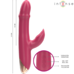 INTENSE - CHLOE VIBRADOR MULTIFUNCIÓN 3 EN 1 ROJO - Imagen 5