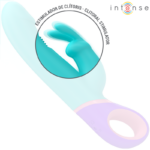 INTENSE - MÓNICA VIBRADOR RABBIT CON ESTIMULADOR ROTATORIO DEL PUNTO G AZUL - Imagen 3