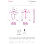 LIVCO CORSETTI FASHION - SAKURA CF 90357 MONO + GUANTES LARGOS + LIGUEROS NEGRO L/XL - Imagen 4