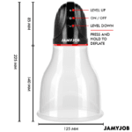 JAMYJOB - XPAND LITE BOMBA AUTOMÁTICA DE TESTÍCULOS 3 NIVELES DE SUCCIONADOR GRIS - Imagen 5