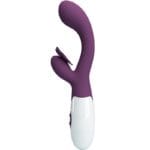 PRETTY LOVE - BUTTERFLY KISS VIBRADOR RABBIT  ESTIMULADOR PUNTO G MORADO - Imagen 2