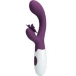 PRETTY LOVE - BUTTERFLY KISS VIBRADOR RABBIT  ESTIMULADOR PUNTO G MORADO