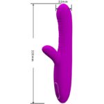 PRETTY LOVE - ANGELIQUE VIBRADOR MULTIFUNCIÓN + ESTIMULADOR DE CLÍTORIS MORADO - Imagen 3