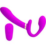 PRETTY LOVE - THUNDERBIRD VIBRADOR DOBLE STRAP-ON CONTROL REMOTO MORADO - Imagen 2
