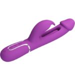PRETTY LOVE - KAMPAS VIBRADOR RABBIT MULTIFUNCIÓN 3 EN 1 MORADO - Imagen 3