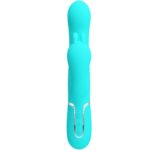 PRETTY LOVE - CAMMY TRIPLE VIBRADOR RABBIT MULTIFUNCIÓN 4 EN 1 AZUL - Imagen 2