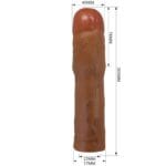 PRETTY LOVE - KYLIAN FUNDA PARA PENE CON EXTENSIÓN DE 7.6 CM MULATO - Imagen 5