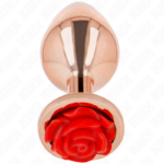 KINK - PLUG ANAL ORO ROSADO ROSA ROJA S