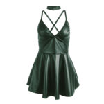 SUBBLIME - 955434 VESTIDO CON TIRANTES DE CUERO VERDE S/M - Imagen 5