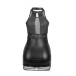 SUBBLIME - 955489 VESTIDO CUELLO HALTER CON TRANSPARENCIAS NEGRO L/XL - Imagen 5