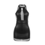 SUBBLIME - 955489 VESTIDO CUELLO HALTER CON TRANSPARENCIAS NEGRO L/XL - Imagen 4