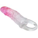 PRETTY LOVE - ODES FUNDA REALÍSTICA ALARGADORA DE 2 CM PARA PENE ROSA - Imagen 3