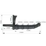 PRETTY LOVE - TATUM ANILLO VIBRADOR PENE CON PLUG 10 VIBRACIONES NEGRO - Imagen 5