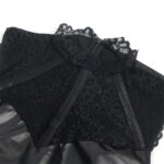 SUBBLIME - 957544 VESTIDO DE CUERO CON CUELLO DE ENCAJE NEGRO S/M - Imagen 5