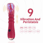 ARMONY - DILDO VIBRADOR ESTIMULADOR PUNTO A TERMOAJUSTABLE ROJO - Imagen 3