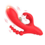 ARMONY - VIBRADOR ESTIMULADOR PUNTO G Y CLÍTORIS ROJO - Imagen 4