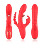 ARMONY - VIBRADOR ESTIMULADOR PUNTO G Y CLÍTORIS ROJO - Imagen 5