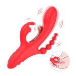 ARMONY - VIBRADOR ESTIMULADOR PUNTO G Y CLÍTORIS ROJO - Imagen 2