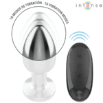 INTENSE - PLUG ANAL 10 VIBRACIONES METAL CON CONTROL REMOTO L - Imagen 4