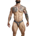 MOB - DNGEON JOCKSTRAP A PRESIÓN GRIS TALLA ÚNICA