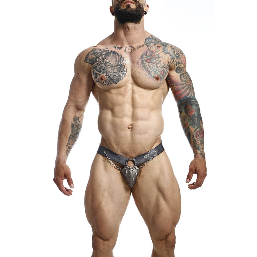 MOB - DNGEON JOCKSTRAP A PRESIÓN GRIS TALLA ÚNICA