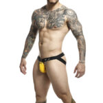 MOB - DNGEON JOCKSTRAP AMARILLO CON CADENAS TALLA ÚNICA - Imagen 2
