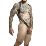 MOB - DNGEON ARNÉS DE ESPALDA CRUZADA VERDE TALLA ÚNICA - Imagen 3