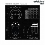 ADDICTED TOYS LOCKED - OBSIDIAN HOLD JAULA PARA PENE TALLA M - Imagen 4