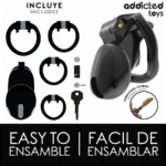ADDICTED TOYS LOCKED - MINDNIGHT CELL JAULA PARA PENE TALLA S - Imagen 4