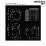 ADDICTED TOYS LOCKED - CHASTITY DEPTHS JAULA PARA PENE 7,5 CM - Imagen 5