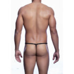 MOB - TANGA NEGRO CON FORMA DE LAGRIMA TALLA S/M - Imagen 3