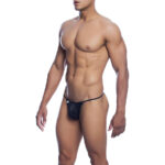 MOB - V-STRING DE MICROFIBRA NEGRA TALLA S/M - Imagen 2