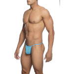 MOB - TANGA TRANSPARENTE CON FORMA DE T AQUA TALLA S/M - Imagen 2