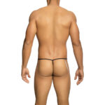 MOB - TANGA TRANSPARENTE CON FORMA DE T NEGRO TALLA S/M - Imagen 3