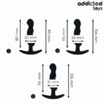 ADDICTED TOYS - SET DE 3 PLUG ANAL SILICONA MODELO 1 - Imagen 4