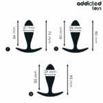 ADDICTED TOYS - SET DE 3 PLUG ANAL SILICONA MODELO 2 - Imagen 4