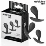 ADDICTED TOYS - SET DE 3 PLUG ANAL SILICONA MODELO 3