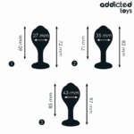 ADDICTED TOYS - SET DE 3 PLUG SILICONA ANAL CON JOYA - Imagen 4