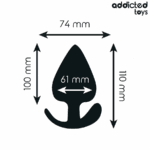 ADDICTED TOYS - PLUG ANAL SILICONA TALLA XXL 11 CM - Imagen 4
