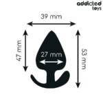 ADDICTED TOYS - PLUG ANAL SILICONA TALLA S 5,3 CM - Imagen 4