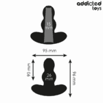 ADDICTED TOYS - PLUG ANAL HUECO SILICONA TALLA M 9,6 CM - Imagen 4