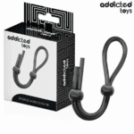 ADDICTED TOYS - CUERDA SILICONA PARA EL PENE DE LAZO DOBLE
