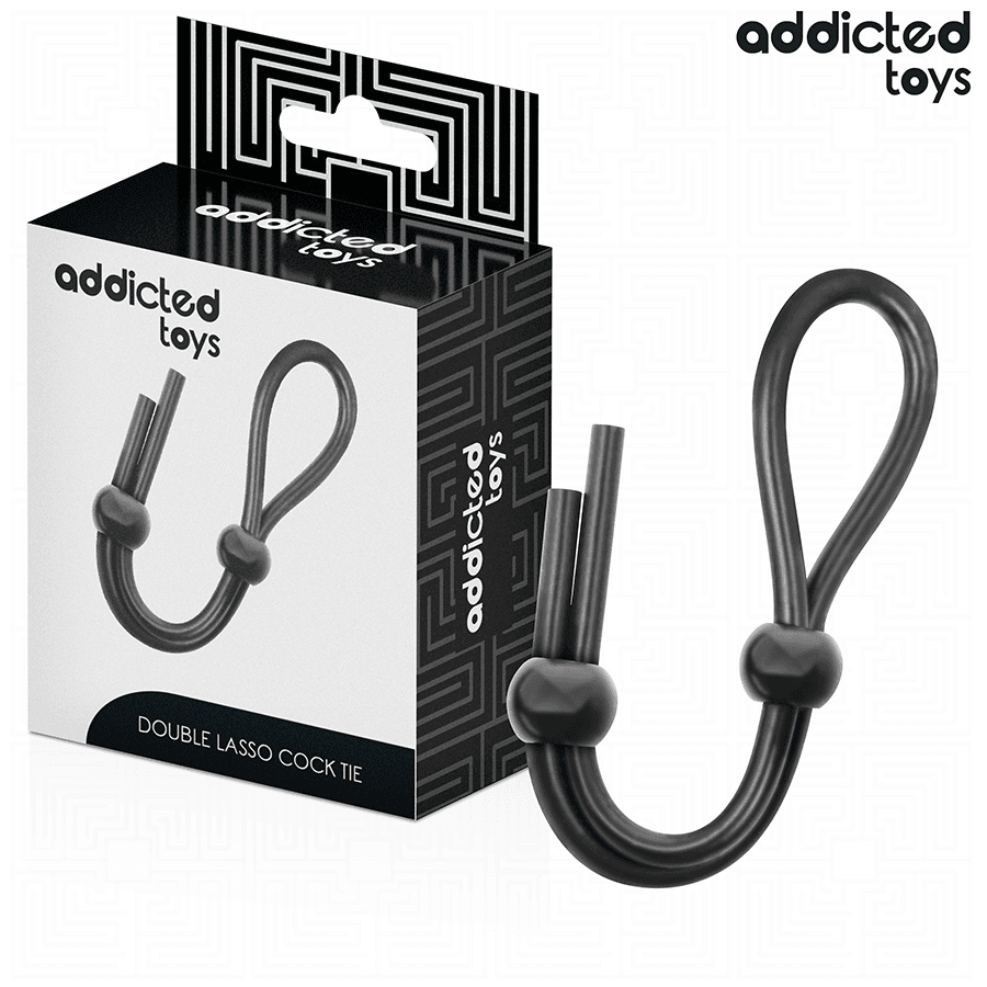ADDICTED TOYS - CUERDA SILICONA PARA EL PENE DE LAZO DOBLE
