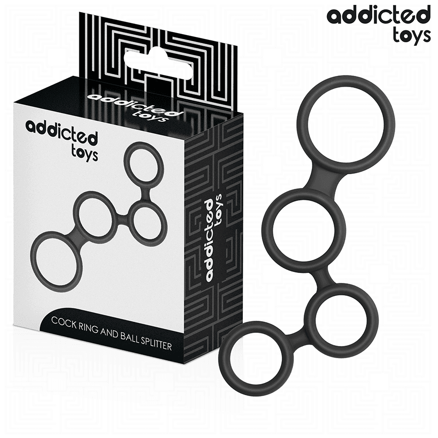ADDICTED TOYS - ANILLO PARA EL PENE CON DIVISORES PARA TESTÍCULOS