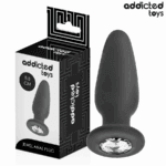 ADDICTED TOYS - PLUG ANAL CON JOYA SILICONA TALLA S 8,8 CM