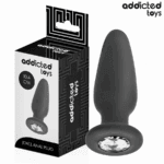 ADDICTED TOYS - PLUG ANAL CON JOYA SILICONA TALLA M 10,4 CM